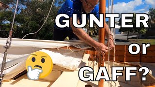 Gunter rigged sailboat Gaff or Gunter rig What works best [upl. by Mis]