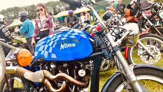 POPHAM AIRFIELD Motorcycle MEGA Meet AV Agusta amp Douglas Owner Club Stands AUTOJUMBLE Bikes FOR SALE [upl. by Hallam556]