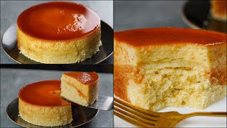 VANILLA CAKE WITH CARAMEL PUDDING  VANILLA FLAN PUDDING  MAGIC DESSERT RECIPE  NOven [upl. by Previdi]