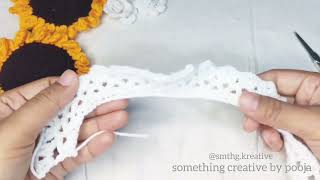 How to make a two colored crochet rose Crochet flower bouquet [upl. by Onej534]