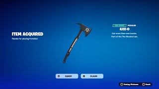 How To Get AxeO Pickaxe NOW FREE In Fortnite Unlocked AxeO Keys [upl. by Adnicul]