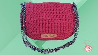 Bolso tejido a crochet de trapillo BOLSO RUBÍ  Suscríbete y desata Tu creatividad Tejedora [upl. by Iridissa]