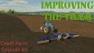 Rolling and Fertilizing the Fields  Court Farm Country Park Episode 40  Farming Simulator 22 [upl. by Irabaj258]