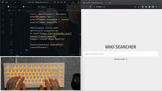 ASMR Programming  Wikipedia Api in JavaScript  No Talking [upl. by Jeremias]