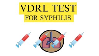 VDRL test  VDRL test for syphilis Venereal Disease Research Laboratory Test [upl. by Blatt551]