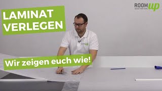 Laminat verlegen  Wir zeigen euch wie  Room up [upl. by Zelig]