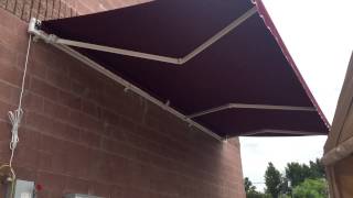 ALEKO® 20 x 10 Retractable Patio Awning BURGUNDY Color [upl. by Danaher]