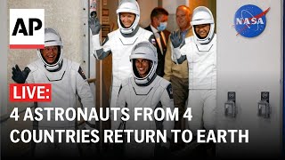 LIVE NASA and SpaceX Crew7 astronauts return to Earth from International Space Station [upl. by Schiffman606]