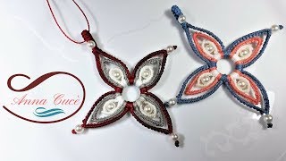 Tutorial MACRAME pendent quot Stella quot Diy tutorial [upl. by Pazia955]