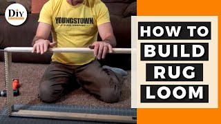 How to Build a Rug Loom  How to Build a Rug Weaving Loom [upl. by Marylynne]