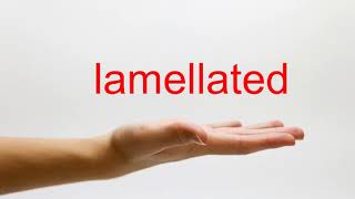 How to Pronounce lamellated  American English [upl. by Sitof]