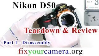 Nikon D50 Teardown amp Review Part 14 Disassembly  How it works  older Nikon DSLR quality [upl. by Adela]