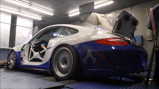 GMG Porsche 9972 Cup Car with Holinger Sequential Shifter Dyno [upl. by Foulk]