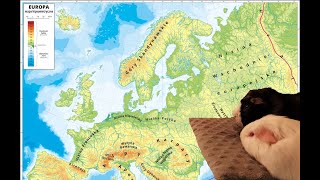 Europa  położenie i ukształtowanie powierzchni geografia  zdalna lekcja online dla klasy 6 [upl. by Sitnerp]