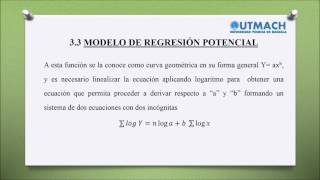 MODELO DE REGRESION NO LINEALES [upl. by Chinua550]