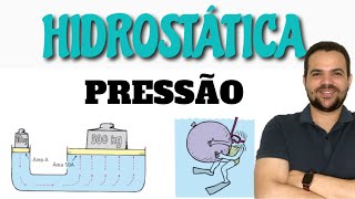 HIDROSTÁTICA  PRESSÃO  Teoria exercícios resolvidos e exemplos de aplicações [upl. by Ynolem]