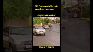 Fiquei nervouser 😨 carro automobile humormemes carros comedia humor memes blitz [upl. by Alul]