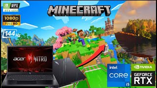 Acer Nitro V15  4050  I5 13th Minecraft 1201 [upl. by Akinert]