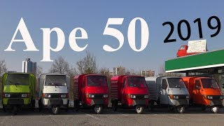 Piaggio Ape 50  2019  Die brandneue Ape aus Italien  The brand NEW Italian Ape [upl. by Attey]