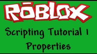 Roblox Beginners Scripting Tutorial 1  Properties [upl. by Cassondra]