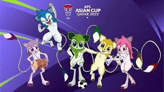 AsianCup2023 Mascot Reveal Highlights 🤩 Get ready for the coolest mascot in town 🌟 [upl. by Oznecniv]