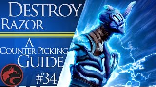 How to counter pick Razor  Dota 2 Counter picking guide 34 [upl. by Comethuauc240]