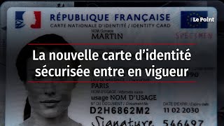 La nouvelle carte d’identité sécurisée entre en vigueur [upl. by Aneles]