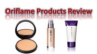 Oriflame The One Illuskin Primer amp Foundation amp powder Review  Demo [upl. by Leirol]