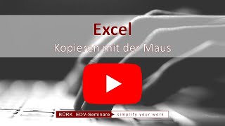 Du wirst erstaunt sein Kopieren mit der Maus in Excel [upl. by Funda]