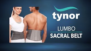 How to wear Tynor Lumbo Sacral Belt for providing comfortable back support and allay low back pain [upl. by Pendergast]