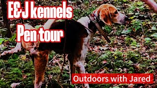 EampJ kennels updated pen tour new addition [upl. by Llerref]