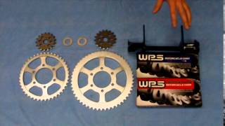 Ryca Motors Suzuki Savage S40 Chain Conversion And Sprockets [upl. by Edrock850]