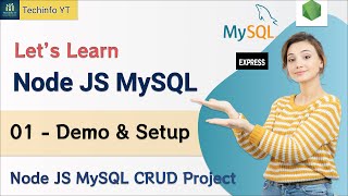 Demo And Setup Nodejs MySQL CRUD Project  Node Js MySQL Tutorial 2024 [upl. by Anirehtac]