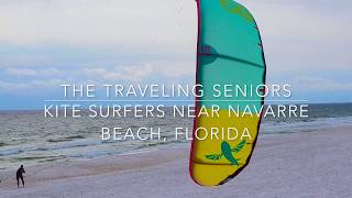 Kite Surfers Near Navarre Beach Florida [upl. by Pacian]