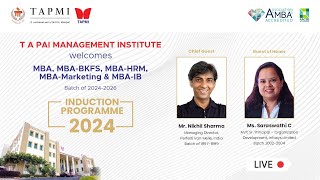 TAPMI Induction Programme 2024 [upl. by Seeto]