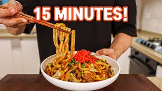 This 15 Minute Japanese Yaki Udon Will Change Your LIFE [upl. by Clougher]