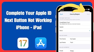 Fixed✅ Complete Your Apple ID Next Button Not Working in iPhone or iPad [upl. by Gowon456]