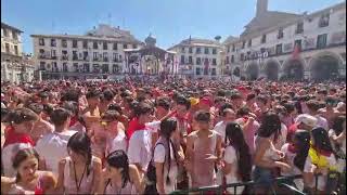 Fiestas de Tudela 2024 Alegría en la plaza tras el Cohete [upl. by Asilim168]