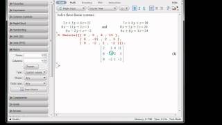 Maple  Solving linear systems using elimination [upl. by Damalis]