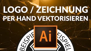 Logo in Illustrator von Hand vektorisieren Tutorial [upl. by Aeresed]