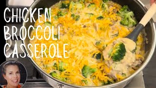 THE BEST CHEESY CHICKEN BROCCOLI RICE CASSEROLE [upl. by Ashton]