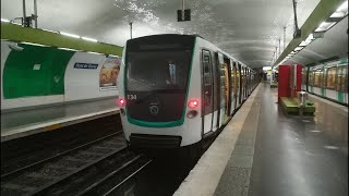 ligne 9 du métro de Paris de Porte de SaintCloud à Pont de Sèvres [upl. by Enomar]