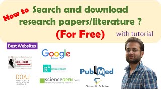 How to find and download research papers Best free websites tutorial Google scholar  Scihub etc [upl. by Ferrigno]