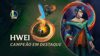 Campeão em Destaque Hwei  Mecânica de jogo – League of Legends [upl. by Ursel301]