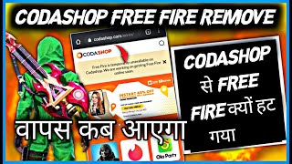 Why Codashop Removed free fire Diamonds  New Topup Website by Garena free fire topup website [upl. by Eckblad]