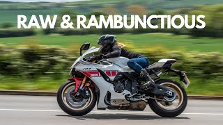 Is the 2023 Yamaha R1 the MOST AGGRESSIVE sports bike on the market  First Ride Review [upl. by Tamma]