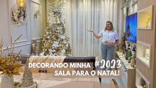 DECORANDO MINHA SALA PARA O NATAL DE 2023  Natal Estrelado [upl. by Enidanreb]