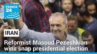 Iran reformist Masoud Pezeshkian wins snap presidential election • FRANCE 24 English [upl. by Anitsej]