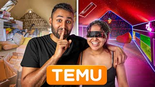 I built my sisters DREAM DEN with only TEMU products [upl. by Eidas]