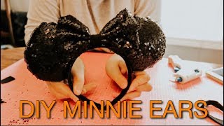 DIY Minnie Mouse Ears  Magically Katelyn [upl. by Jet]